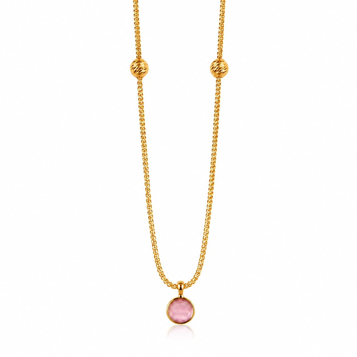 Round Single Stone Chain