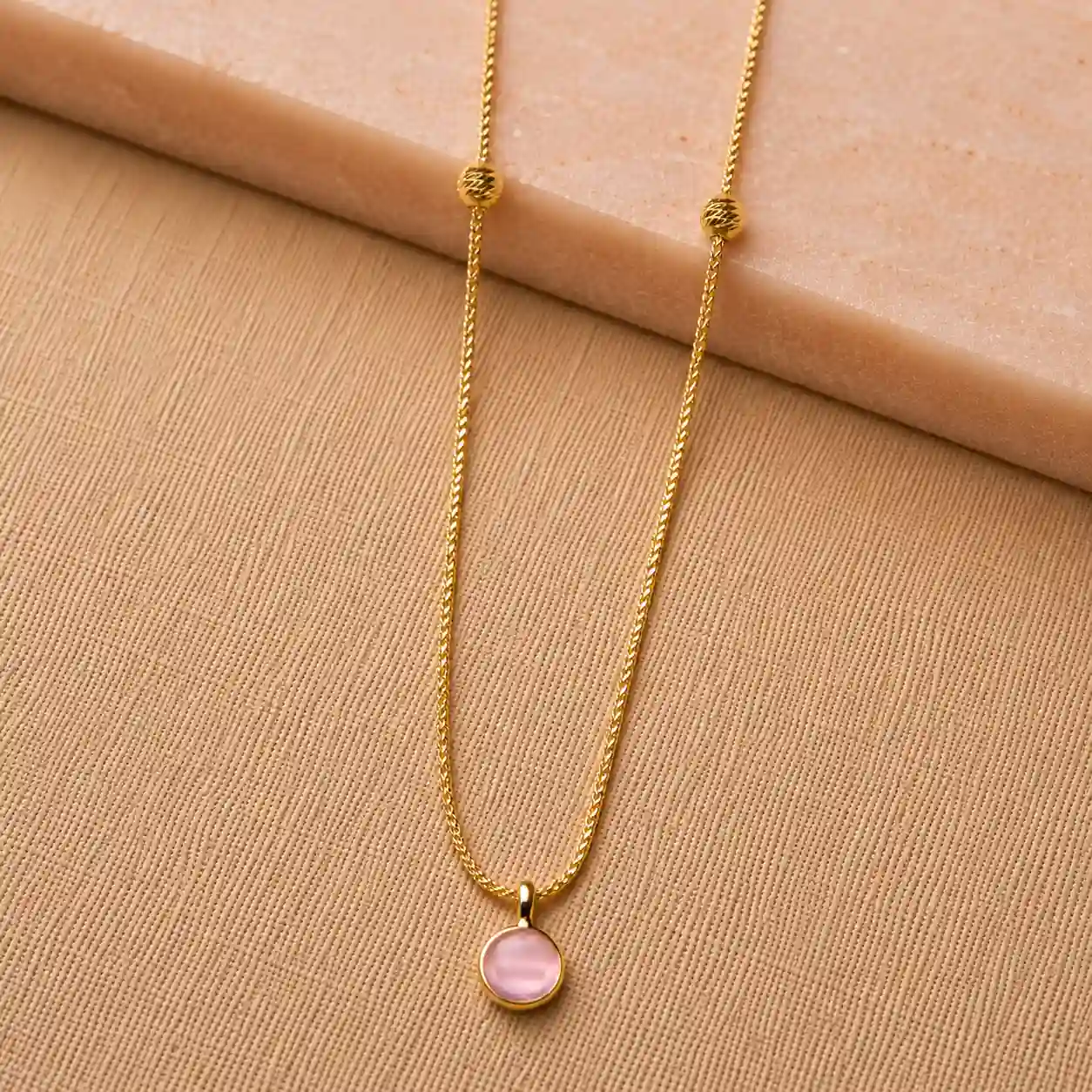 Round Single Stone Chain
